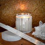 Selenite Candle Unscented 10 oz