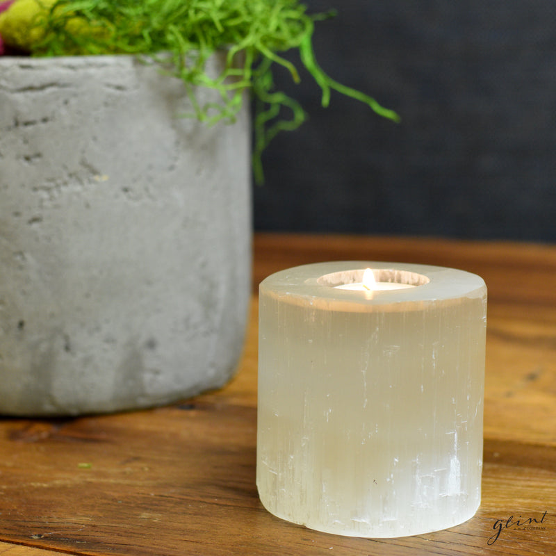 Selenite Tealight Holder